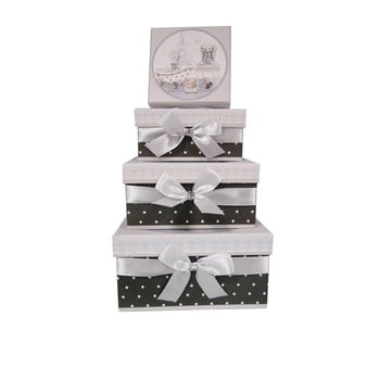 Set 4 cutii antic line style