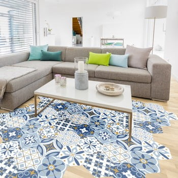 Set 10 autocolante pentru podea ambiance hexagons jelilna, 20 x 18 cm