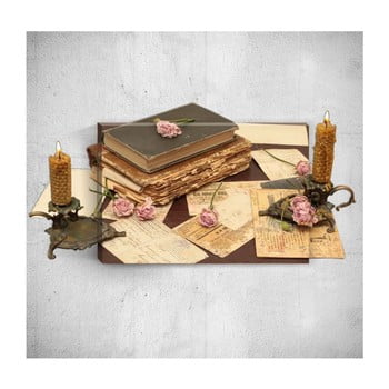 Tablou de perete 3D Mosticx Historic Book, 40 x 60 cm