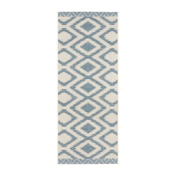 Covor pentru interior/exterior bougari kalora, 70 x 200 cm, albastru - gri