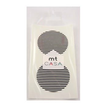 Set 10 autocolante washi MT Masking Tape Casa, negru - alb