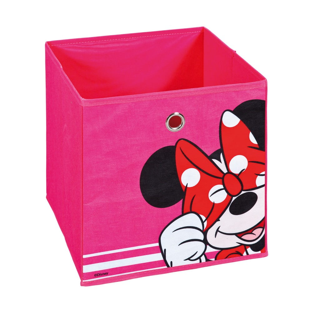 Růžový úložný box 13Casa  Minnie