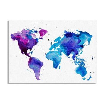 Tablou Really Nice Things Worldmap, 50 x 70 cm