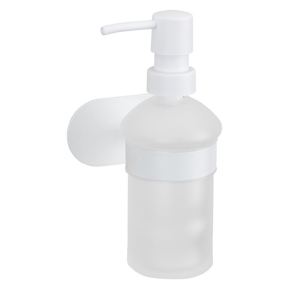 Bílý samodržící skleněný dávkovač mýdla 200 ml Orea – Wenko