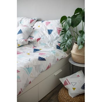 Lenjerie de pat din bumbac cotton house geometry, 140 x 200 cm