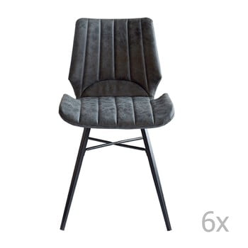 Set 6 scaune rge odin, gri
