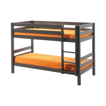 Pat etajat pentru copii vipack pino, înălțime 140 cm, gri