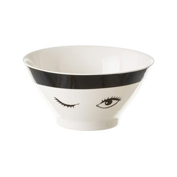 Bol din porțelan unimasa black dreameyes, 350 ml