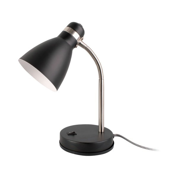 Černá stolní lampa Leitmotiv Study, výška 30 cm
