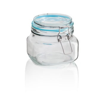 Recipient din sticlă sabichi clip, 600 ml