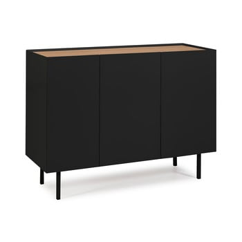 Comodă teulat arista, lățime 110 cm, negru