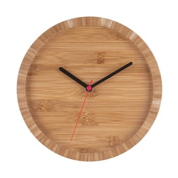 Ceas de perete din bambus karlsson tom, ⌀ 26 cm