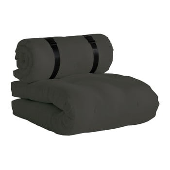 Fotoliu extensibil potrivit pentru exterior karup design design out™ buckle up dark grey, gri închis