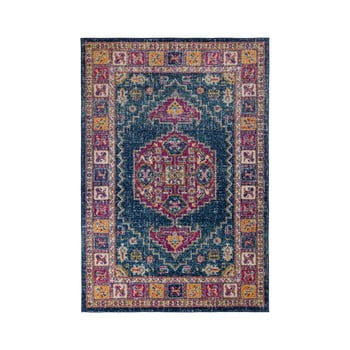Covor flair rugs urban traditional blue multi, 133 x 185 cm