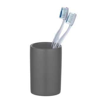 Recipient din ceramică pentru periuțele de dinți wenko polaris, gri