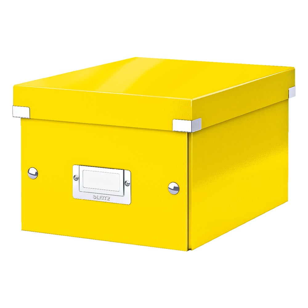 Žlutá úložná krabice Leitz Universal, délka 28 cm