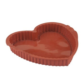 Formă din silicon pentru prăjitură în formă de inimă metaltex, 24 x 23 cm