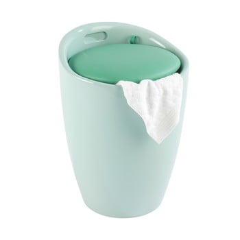 Coș de rufe taburet wenko candy, mentă, 20 l