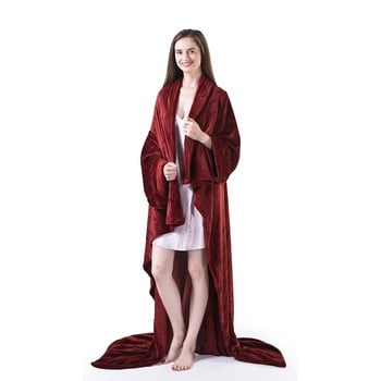 Pătură din microfibră decoking lazy, 200 x 170 cm, vișiniu