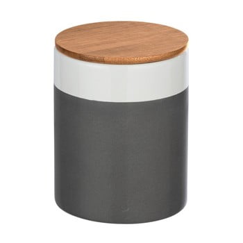 Cutie depozitare din ceramică cu capac din bambus wenko malta, 950 ml