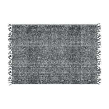 Covor pt living washed cotton, 140 x 200 cm, gri-negru