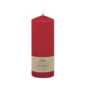 Lumânare baltic candles eco top, înălțime 18 cm, roșu