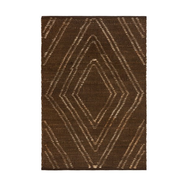 Hnědý jutový koberec Flair Rugs Trey, 120 x 170 cm