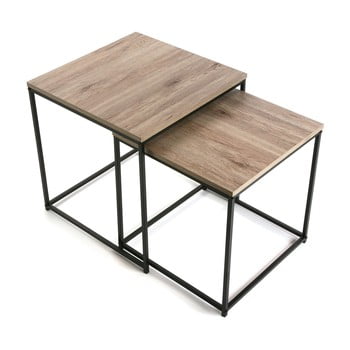 Set 2 măsuțe, decor lemn de stejar versa meno