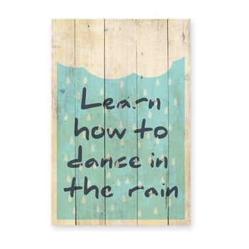 Tablou din lemn de pin Really Nice Things Learn, 40 x 60 cm