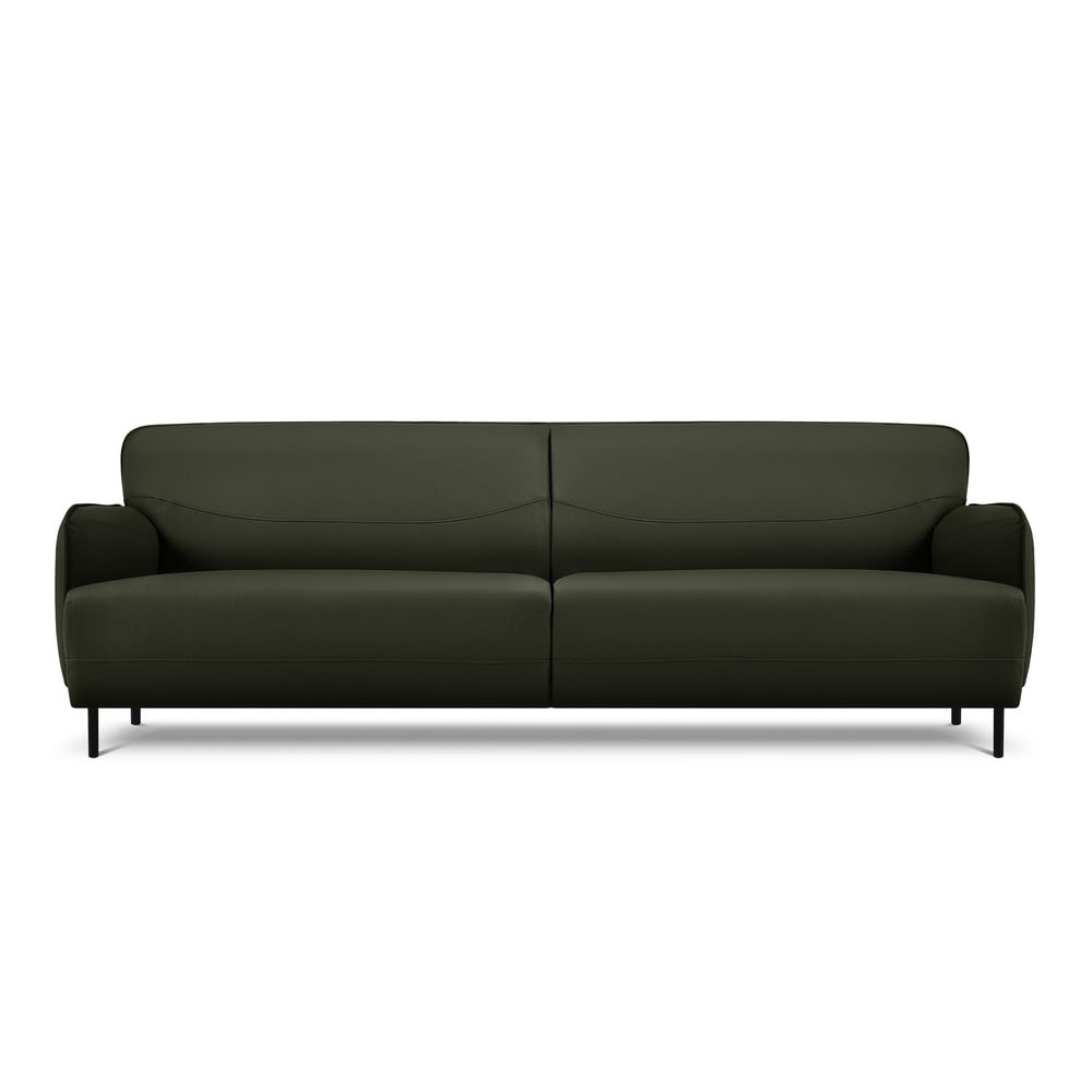 Zelená kožená pohovka Windsor & Co Sofas Neso, 235 x 90 cm