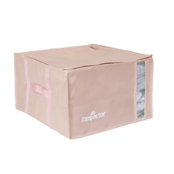 Cutie de depozitare cu vid pentru haine compactor pink edition, 125 l