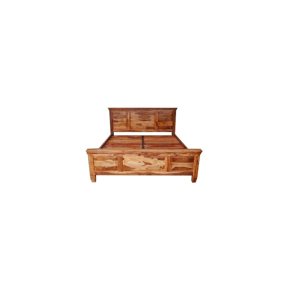 Dvoulůžková postel z palisandrového dřeva Massive Home Amber, 180 x 200 cm