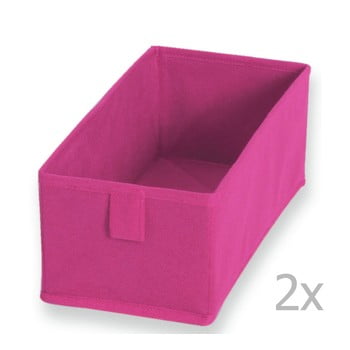 Set 2 cutii textile jocca , 28 x 13 cm, roz
