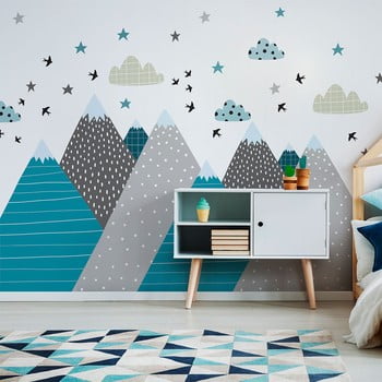Autocolant ambiance giant kid sticker scandinavian mountains janeka