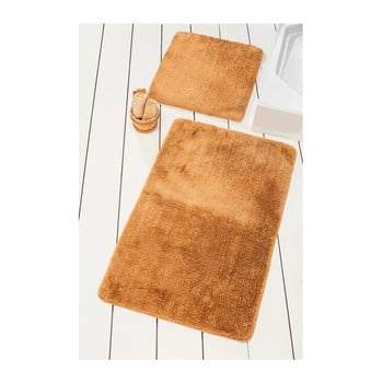 Set 2 covoare de baie colors of square, bej