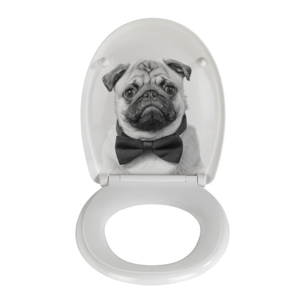 WC sedátko se snadným zavíráním Wenko Pugy, 45 x 38 cm