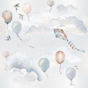 Set autocolante de perete Dekornik Balloons Fairytale
