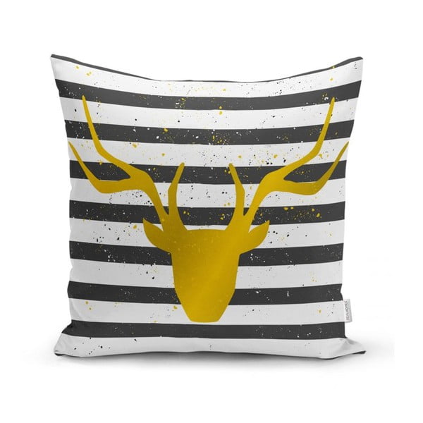 Povlak na polštář Minimalist Cushion Covers Striped Reindeer, 42 x 42 cm