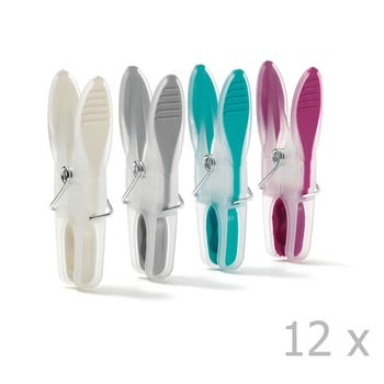 Set 12 cârlige rufe domopak living