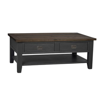 Măsuță de cafea din lemn rowico nottingham, lungime 127 cm, gri închis