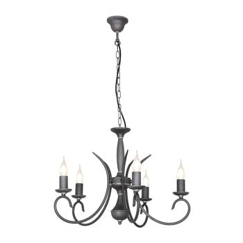 Lustră glimte atut graphite chrome cinco, antracit