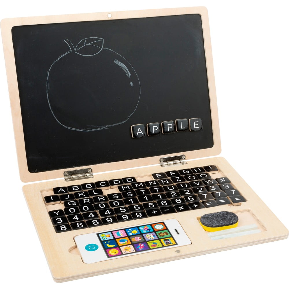 Dřevěný dětský laptop s magnetickou plochou Legler