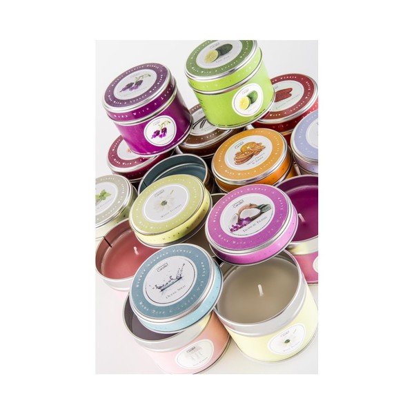 Aroma svíčka v plechovce s vůní fíků a bylinek Copenhagen Candles, doba hoření 32 hodin