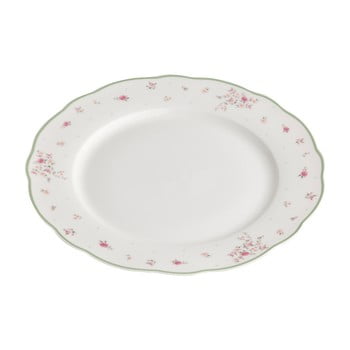 Farfurie din porțelan pentru servire brandani nonna rosa, alb
