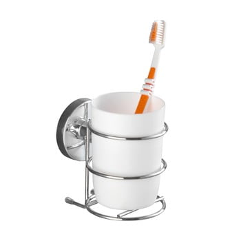 Suport autoadeziv pentru periuțe de dinți wenko vacuum-loc, 11,5 x 7,5 cm