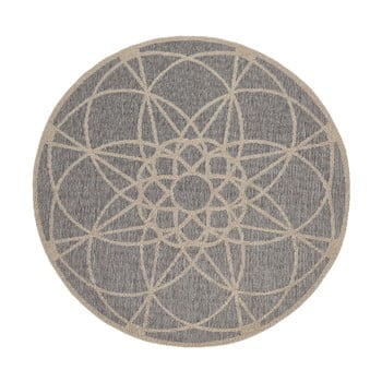 Covor foarte rezistent floorita tondo silver, ⌀ 194 cm