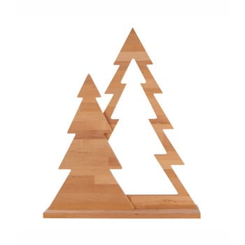 Decorațiune din lemn de alder nørdifra duo xmas, înălțime 105 cm