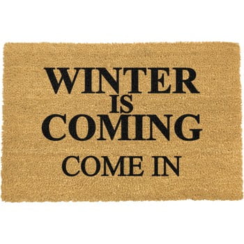 Covoraș intrare din fibre de cocos winter is coming, 40x60 cm