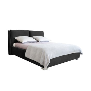 Pat dublu mazzini beds vicky, 180 x 200 cm, negru