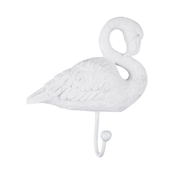 Cârlig pt living flamingo, alb